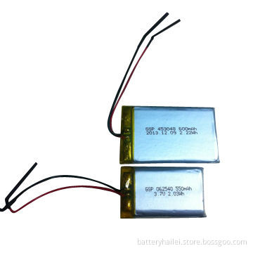 Lithium polymer rechargeable battery cell, can withstand high temperature,GSP453048 for road system